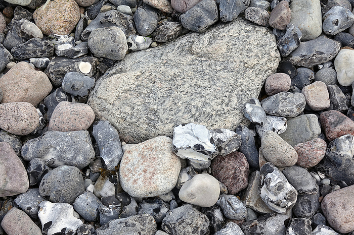 Pebbles on the chalk coast at Cape Arkona on the island of R gen Pebbles on the chalk coast at Cape Arkona on the island of R gen, by Zoonar Volker Rauch