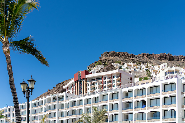 AMADORES, GRAN CANARIA, CANARY ISLANDS, SPAIN   MARCH 6 : Holiday apartments at Amadores, Gran Canaria on March 6, 2022 AMADORES, GRAN CANARIA, CANARY ISLANDS, SPAIN   MARCH 6 : Holiday apartments at Amadores, Gran Canaria on March 6, 2022, by Zoonar Phil Bird