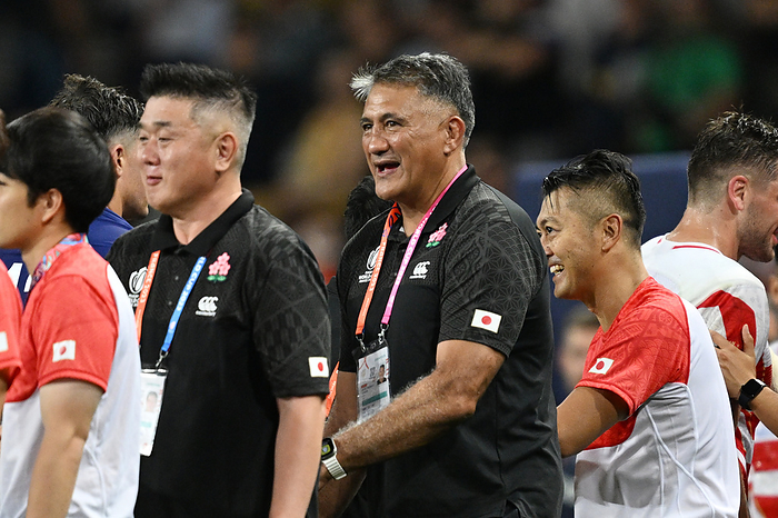 2023 Rugby World Cup Japan defeats Samoa Jamie Joseph head coach  JPN  SEPTEMBER 28, 2023   Rugby :. 2023 Rugby World Cup Pool D match between Japan   Samoa at Stadium de Toulouse in Toulouse, France.  Photo by MATSUO.K AFLO SPORT 