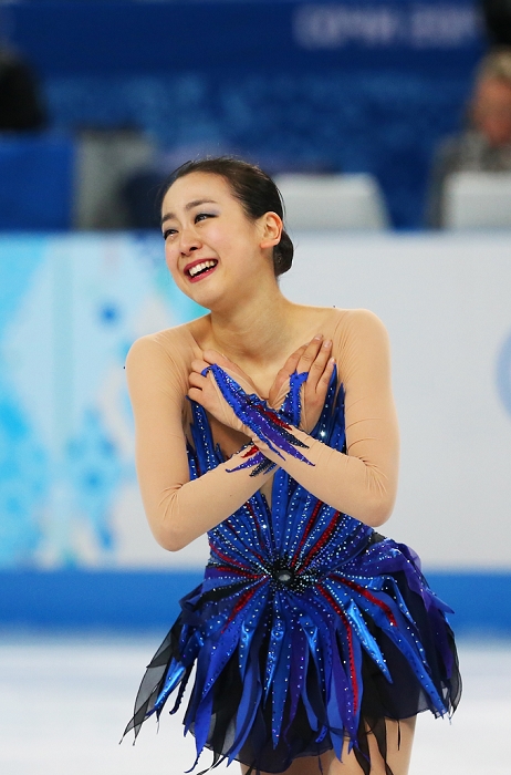 Asada is overcome with emotion after her FS performance at the 2014 Sochi Olympics. Mao Asada  JPN , FEBRUARY 20, 2014   Figure Skating : Women s Free Skating at  ICEBERG  Skating Palace during the Sochi 2014 Olympic Winter Games in Sochi, Russia. Sochi, Russia.  Photo by Koji Aoki AFLO SPORT   0008 .