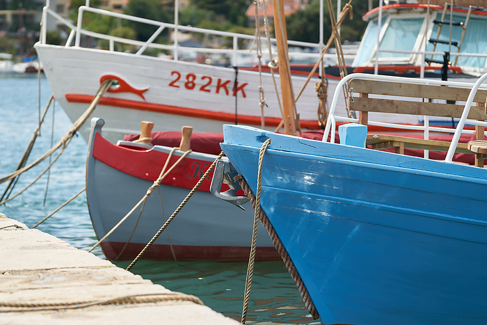 Fishing boats in the harbor of the town of Krk on the Adriatic Sea in Croatia Fishing boats in the harbor of the town of Krk on the Adriatic Sea in Croatia, by Zoonar Heiko Kueverl