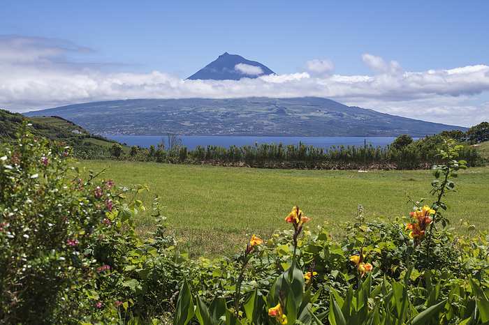 View from the island of Faial to the island of Pico with the volcano Pico, the highest mountain in t View from the island of Faial to the island of Pico with the volcano Pico, the highest mountain in t, by Zoonar Uwe Bauch
