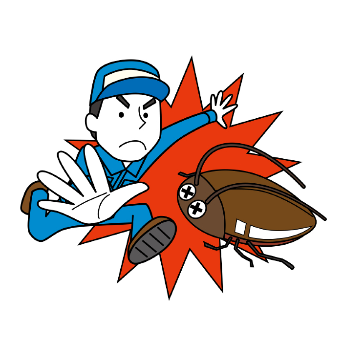 Male worker for pest control company