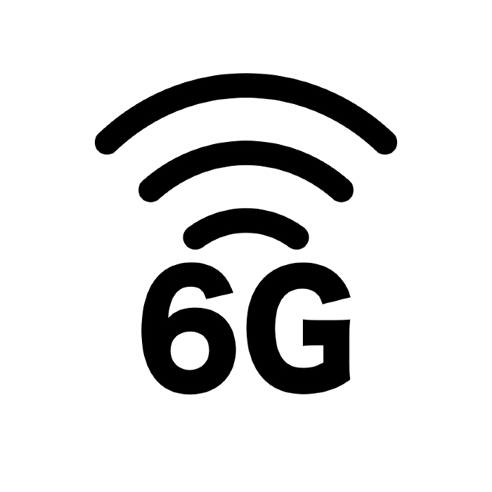 6G Internet network icon. Vector.