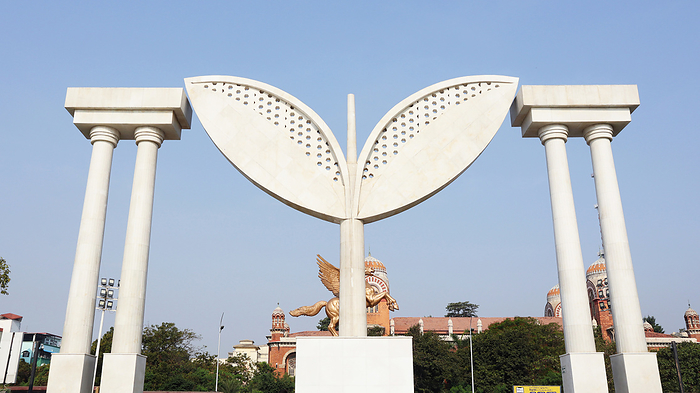 Anna Memorial Arch, Entrance to Dr. MGR Museum, Marina Beach, Chennai, Tamilnadu, India Anna Memorial Arch, Entrance to Dr. MGR Museum, Marina Beach, Chennai, Tamilnadu, India, by Zoonar RealityImages