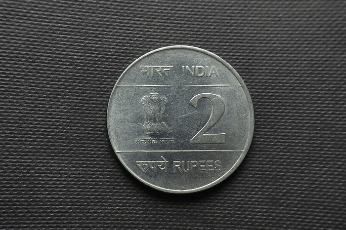 2 Rupee, Front view, Republic of India, 200th Anniversary   Birth of Louis Braille, Stainless steel 2 Rupee, Front view, Republic of India, 200th Anniversary   Birth of Louis Braille, Stainless steel, by Zoonar RealityImages
