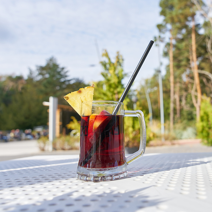 a glass of hot mulled wine to warm up on the beach promenade of Swinoujscie in Poland a glass of hot mulled wine to warm up on the beach promenade of Swinoujscie in Poland, by Zoonar HEIKO KUEVERL