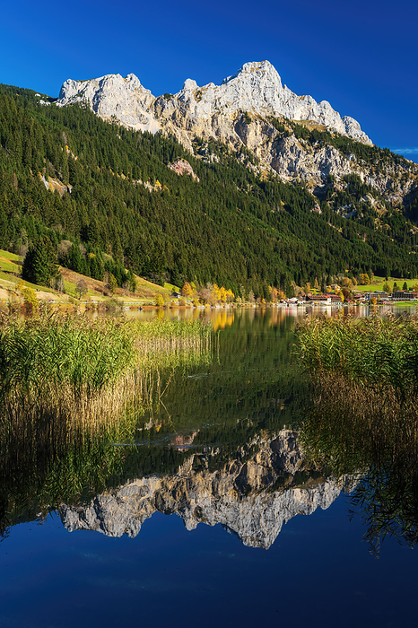 Lake Haldensee and Mountains Rote Fl h and Gimpel in the Tannheimer valley in Tyrol Austria Lake Haldensee and Mountains Rote Fl h and Gimpel in the Tannheimer valley in Tyrol Austria, by Zoonar Daniel Pahmei