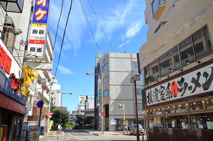 Restaurant district at the south exit of Abiko Station, Chiba Prefecture
