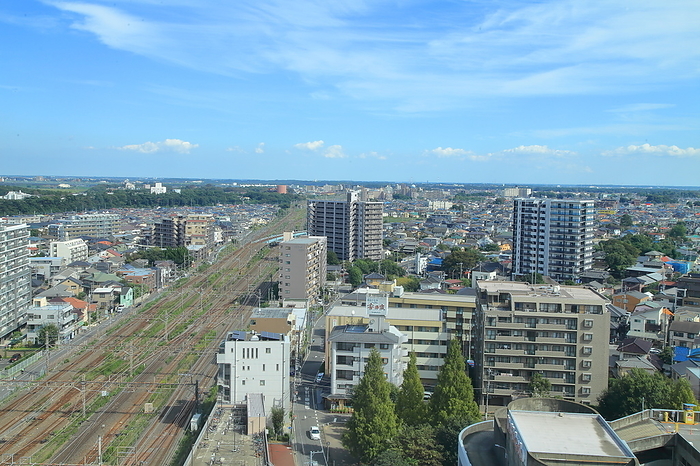Chiba Prefecture Looking east from Abiko Station
