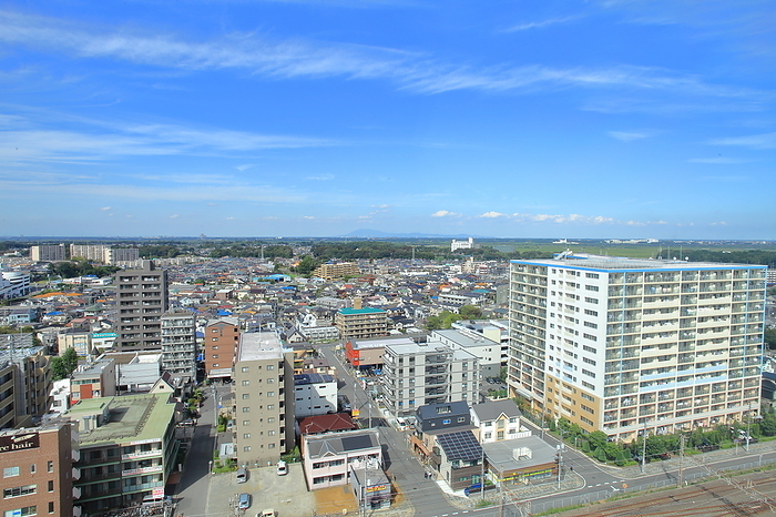 Looking north from Abiko Station, Chiba Prefecture