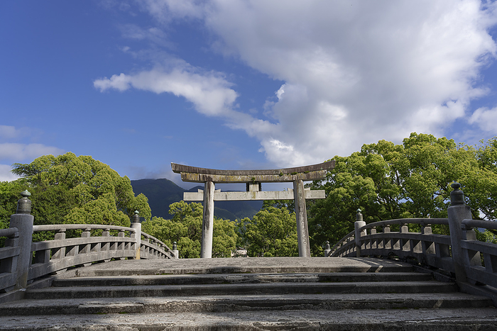 Warei Shrine Ehime, Japan The largest torii gate made of stone in Japan