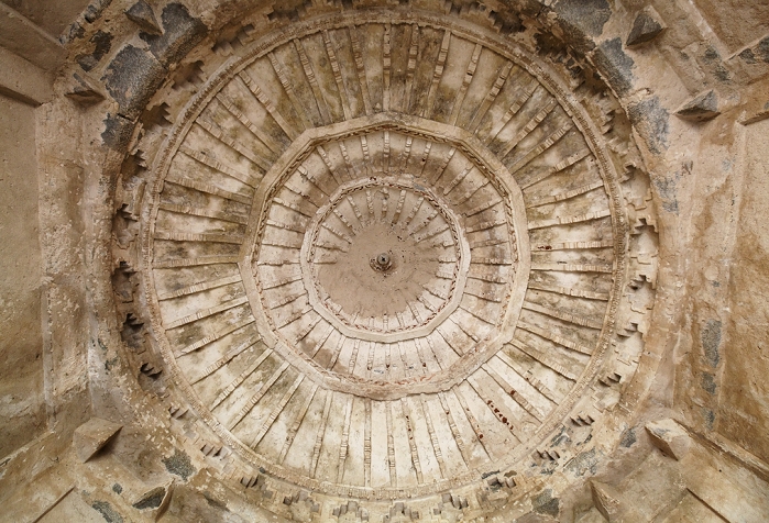 Buildings in Hampi, Karnataka, India India, Karnataka, Hampi  World Heritage , Royal Centre, Elephant Stables  ceiling