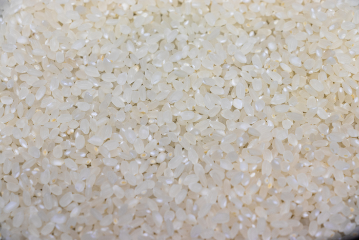 White raw rice texture