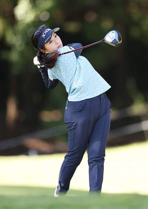 2023 Fujitsu Ladies First Day Serena Aoki hitting a tee shot on the 2nd tee on the 1st day of the Fujitsu Ladies Women s Golf Tournament in Japan, October 13, 2023  Date 20231013  Location Tokyu Seven Hundred Club