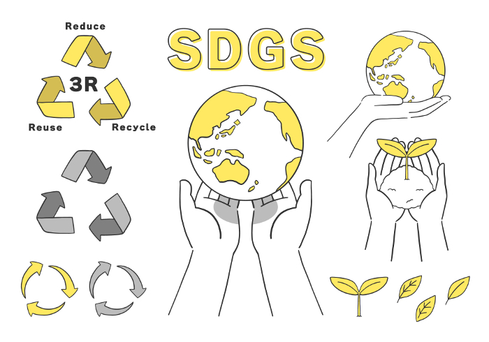 Sustainable Environmental Protection Illustration Set