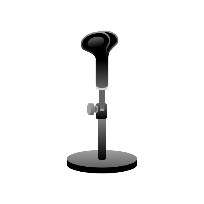 Simple Illustration_Microphone stand