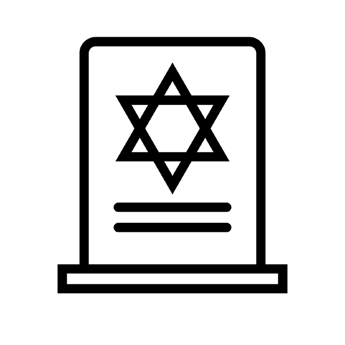 Icons of Jewish tombs
