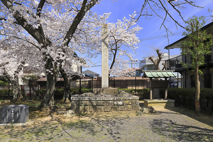 Historic Site, Ruins of Nagaoka Palace Monument to the remains of Daigokuden, Nagaoka Palace Kyoto Pref.