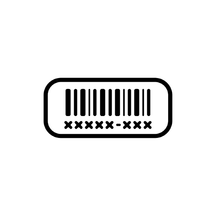 Barcode label vector icon illustration