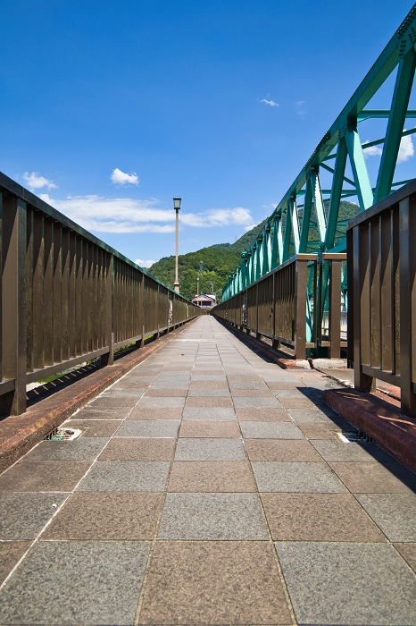 Kanayama Bridge in Hida Kanayama-cho, Gifu Prefecture, Gero City