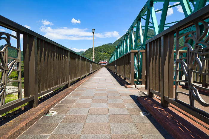 Kanayama Bridge in Hida Kanayama-cho, Gifu Prefecture, Gero City