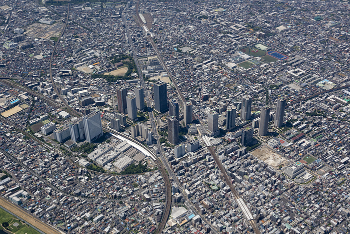 Aerial photography around Musashikosugi, Kawasaki City, Kanagawa Prefecture
