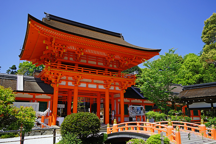 World Heritage Kamigamo Shrine Gate Kyoto Pref.                                