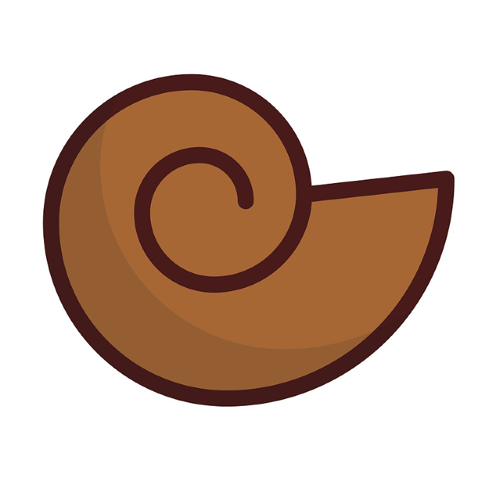 Brown fossil icon. Vector.