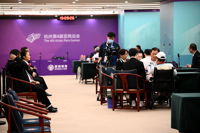 Hangzhou Asian Para 2022 Go General View,  OCTOMER 25, 2023   GO match at Hangzhou Qi Yuan Chess Hall during Hangzhou 2022 Asian Para Games in Hangzhou, China.  Photo by SportsPressJP AFLO   