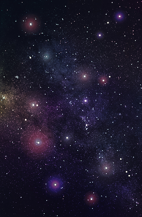 Stars and Nebulae in Outer Space, by Colin Bourke / Design Pics