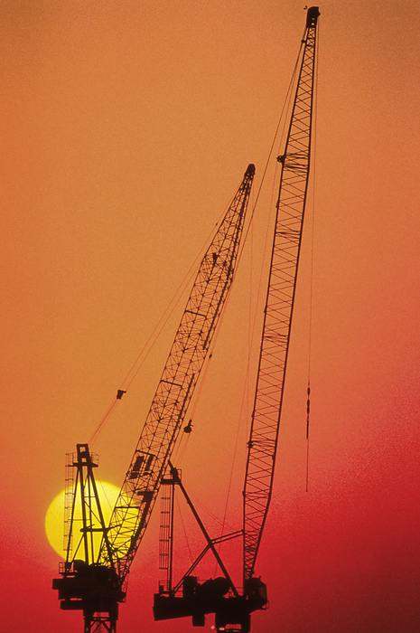 Construction at Sunset, by Colin Bourke / Design Pics