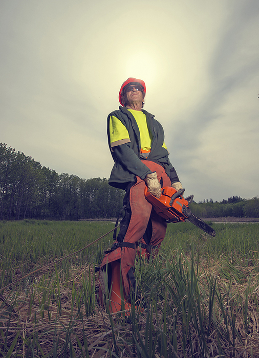 Portrait of Maintance Worker, Saskatchewan, Canada, by Douglas E. Walker / Design Pics