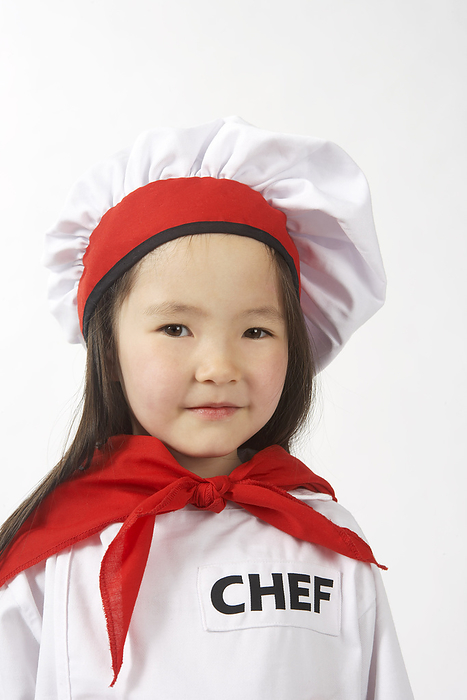 Little Girl Dressed Up as a Chef, by Edward Pond / Design Pics