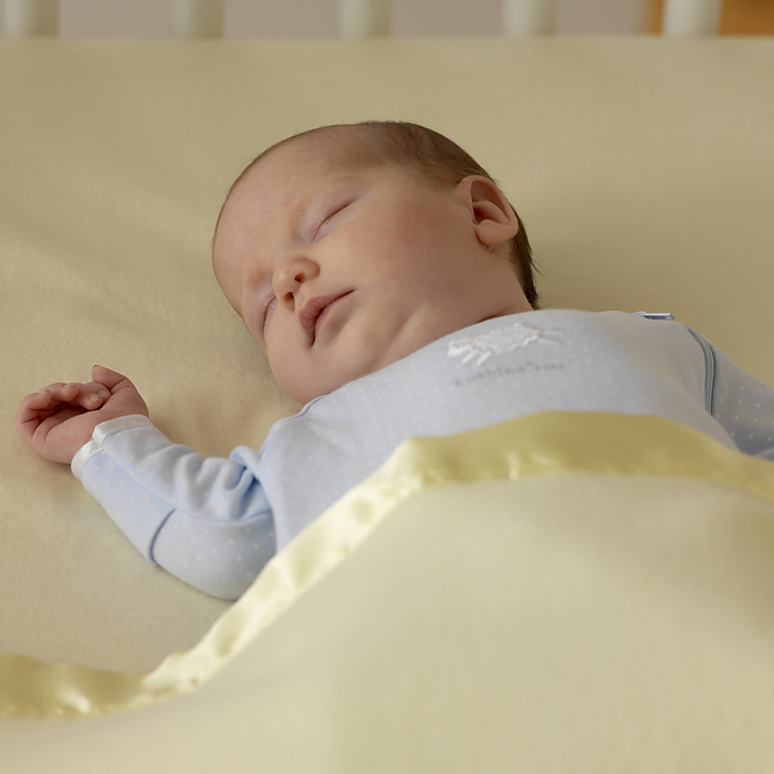 Sleeping Baby in Crib, by Natasha Nicholson / Design Pics