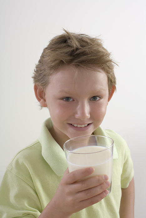 Boy Drinking Milk, by Raoul Minsart / Design Pics