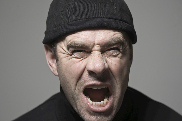 Angry Man Screaming, by Uwe Umstätter / Design Pics