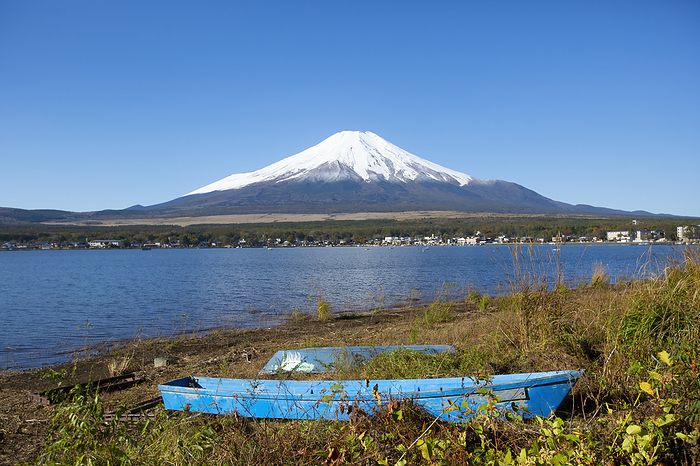 Yamanashi prefecture  Chuubu area  Mount Fuji, as viewed from Lake Yamanakako  Lake Yamanaka , which is the largest of the Fuji Five Lakes and has the third highest elevation of any lake in Japan. It is also the closest of the five to Mount Fuji  Yamanakako, Yamanashi Prefecture, Japan, by Ron Dahlquist   Design Pics