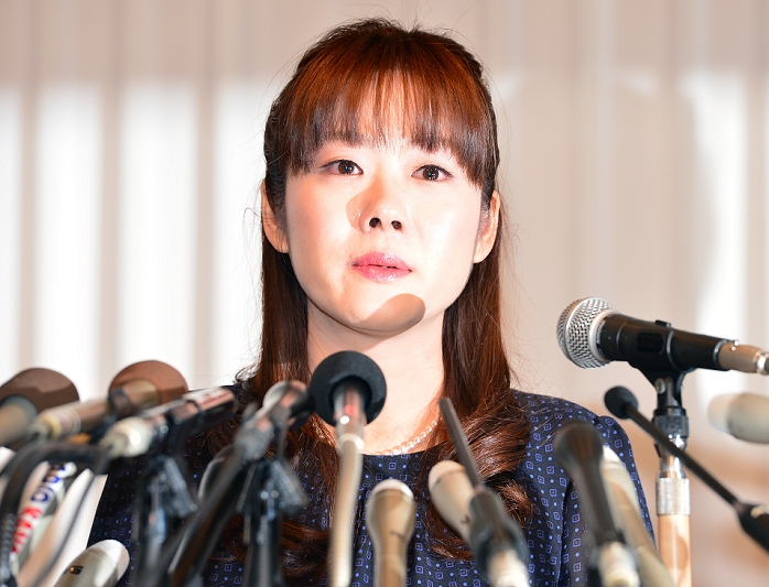 STAP cell paper issue Obokata s rebuttal press conference Haruko Obokata bursts into tears during a press conference at a hotel in Kita ku, Osaka, April 9, 2014.