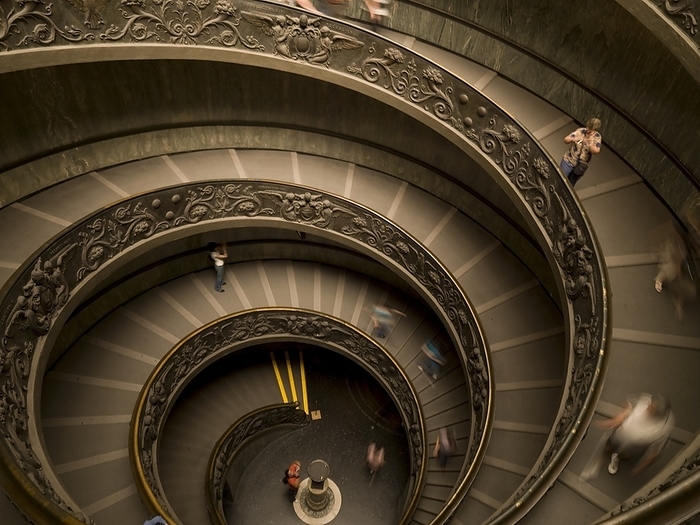 Circular Staircase In Vatican Museaum; Vatican, Rome, Italy, by Keith Levit / Design Pics