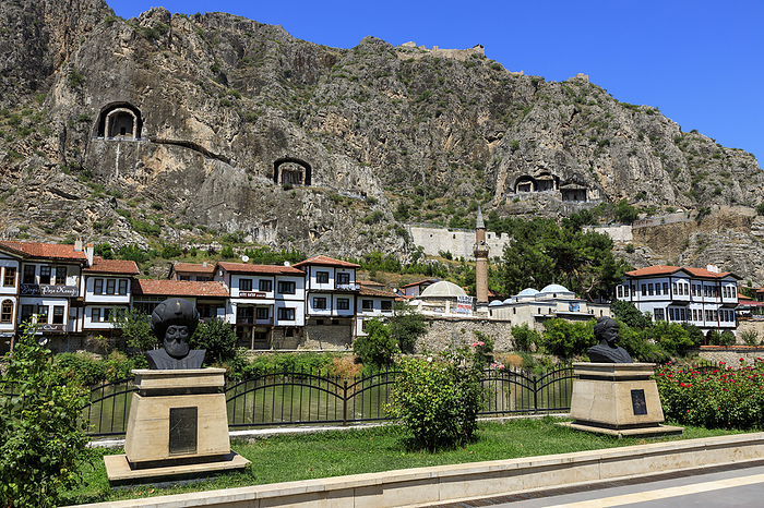 Yeşil River, Konak, Rock Tomb, Amasya Castle, bust, Amasya