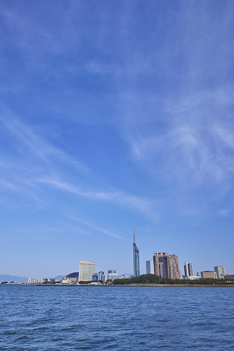 Momochihama beach and Fukuoka Tower