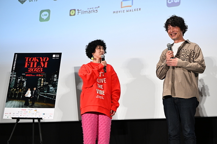 Tokyo International Film Festival 2023 Midori Sangoumi, Satoshi Nikaido, October 31, 2023   The 36th Tokyo International Film Festival. Press conference for the movie  99  Cloudy... Always  in Tokyo, Japan on October 31, 2023.  Photo by 2023 TIFF AFLO 
