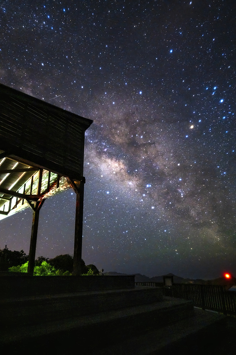 Tokyo Weather Station and Milky Way