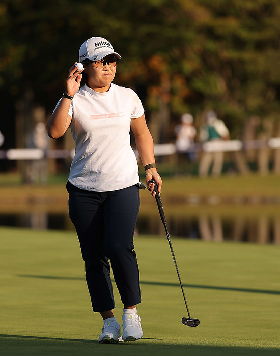 2023 TOTO Japan Classic Day 2 TOTO Japan Classic, 2nd day, 18th, Nasa Hataoka finishes the 2nd day in a tie for the lead with Shiho Kuwaki, November 3, 2023  photo date 20231103  photo location Taiheiyo Club, Minosato Course