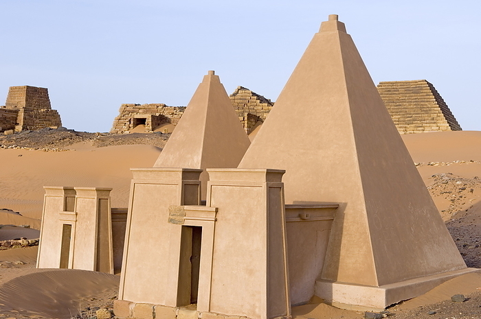 Pyramids of Meroe, Sudan, Africa Pyramids of Meroe, Sudan, Africa, by Jean Pierre De Mann