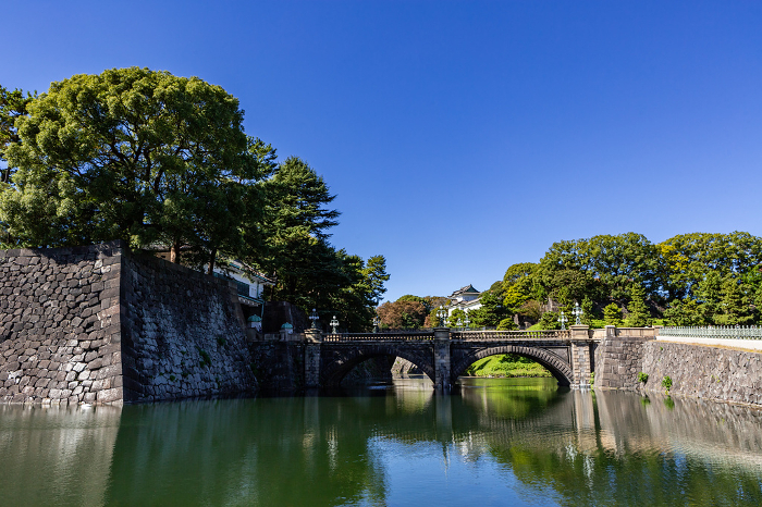 Imperial Palace Main Gate Stone Bridge (Megane Bridge) Chiyoda-ku, Tokyo
