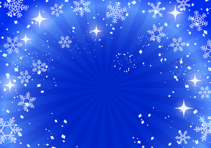 Background illustration of sparkling snowflakes(blue)