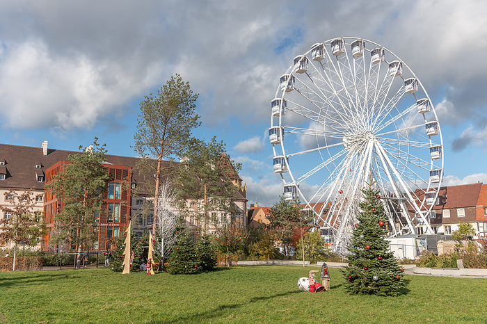 The solar powered Ferris wheel at the Colmar Christmas market in 2022. The solar powered Ferris wheel at the Colmar Christmas market in 2022., by Zoonar christian d 