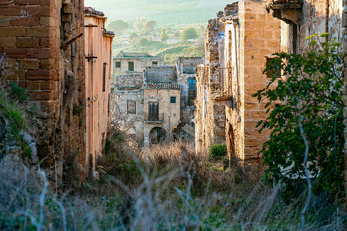 The ruins of the old, former village of Poggioreale in Sicily The ruins of the old, former village of Poggioreale in Sicily, by Zoonar Stefan Laws